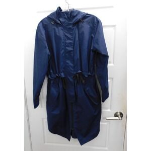 Everlane Womens The Anorak Rain Jacket‎ Blue Size S